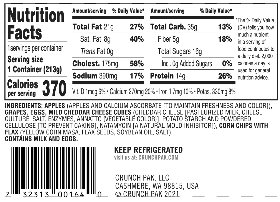 Egg 'n Flax Seed Chips Crunch Pak