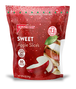 Crunch Pak Fresh Sweet Apple Slices, Family Size, 14 oz Resealable Bag
