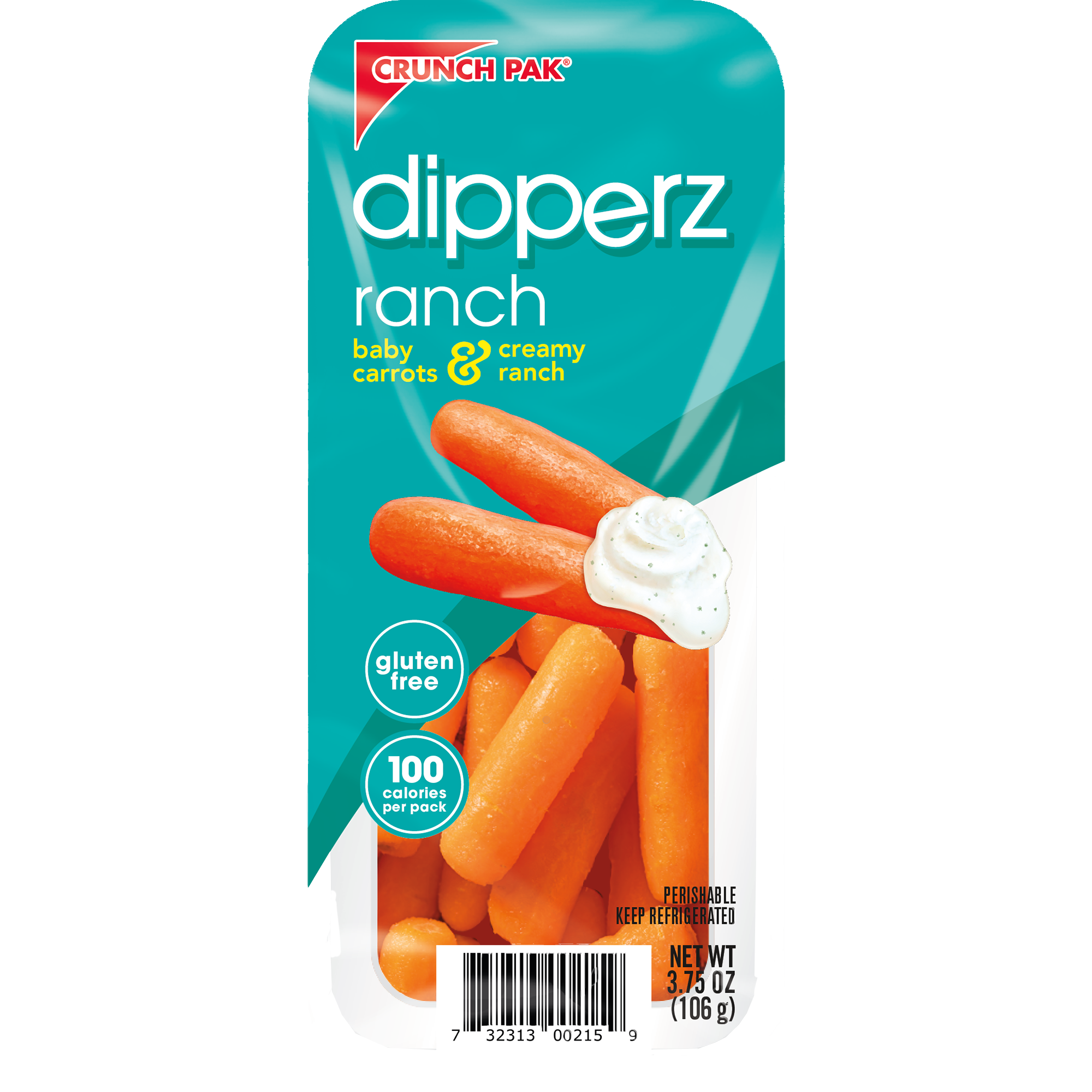 Baby Carrots and Creamy Ranch Dip Crunch Pak